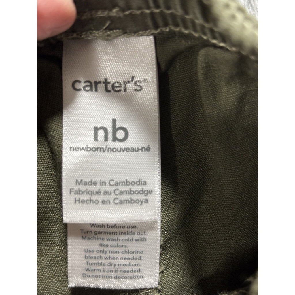 Carter's Child of Mine Baby Boy NB 6 Piece Bundle Sleeper Hoodie Pants