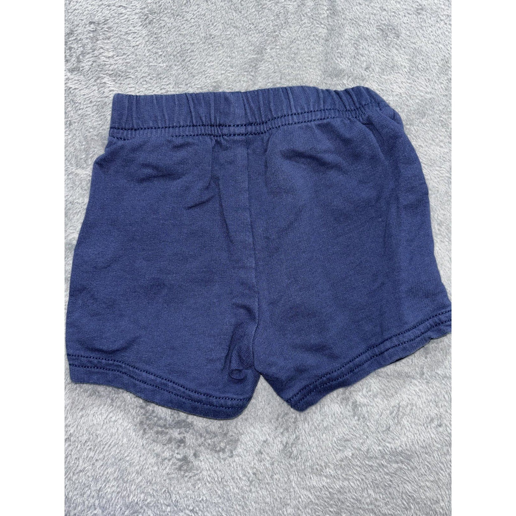 Carter's Okie Dokie 12M Baby 6 Piece Bundle Shark Shirt Tee Tank Shorts Blue