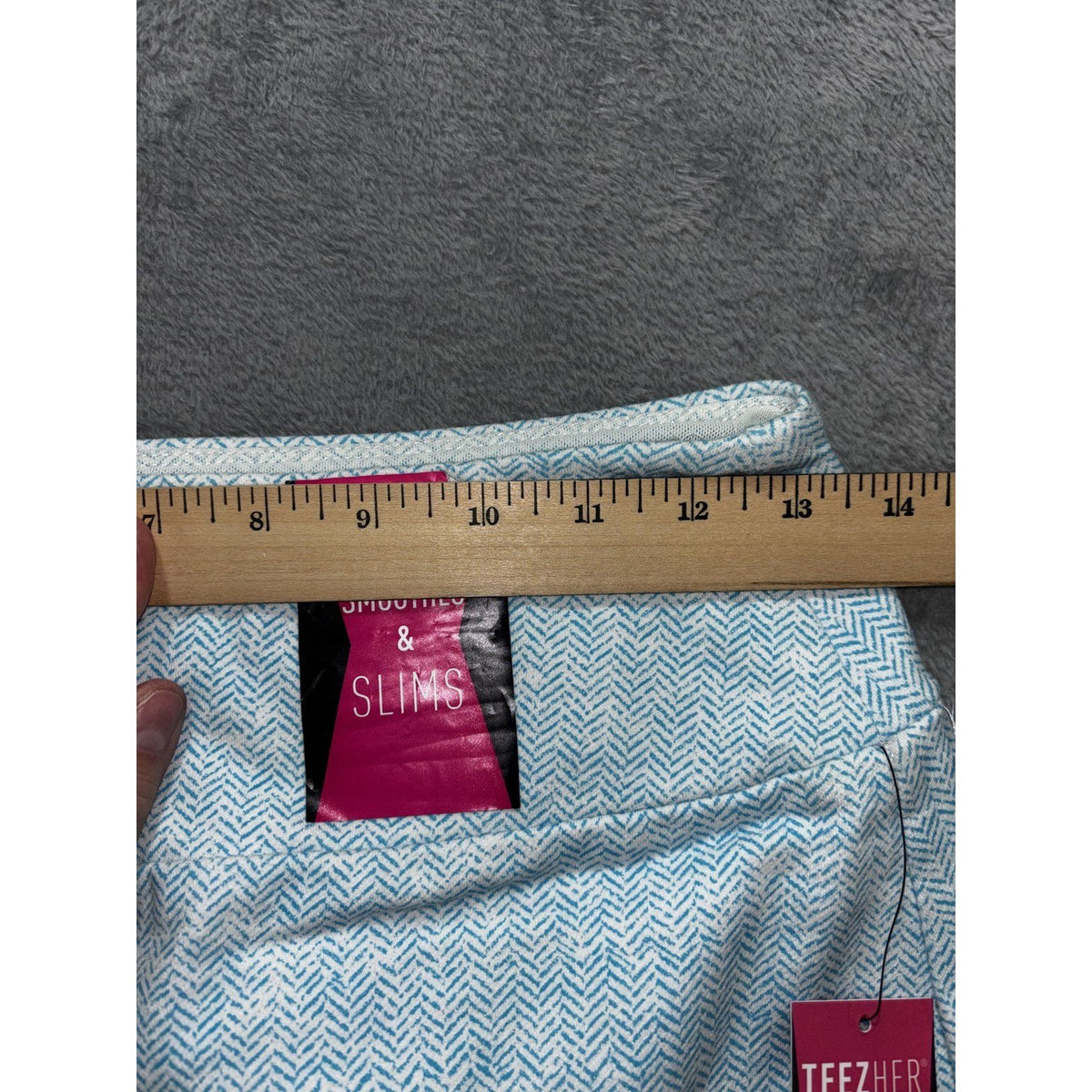 Teez-Her Women's Light Blue Herringbone Skort Size S, photo 8 of 14
