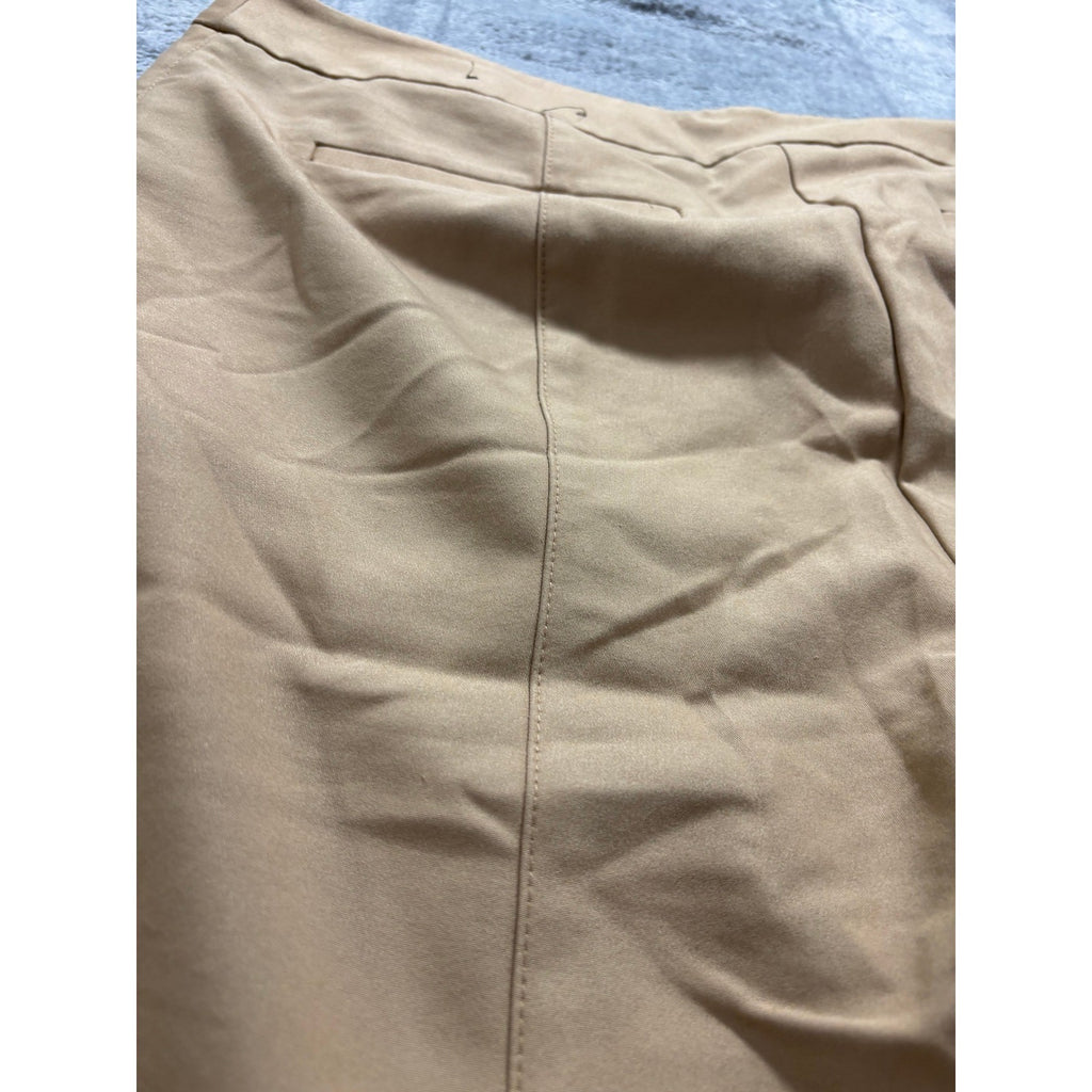 Womens 3 Tall Tan Straight Leg Casual Trousers Chino Pants Vintage Preppy 16