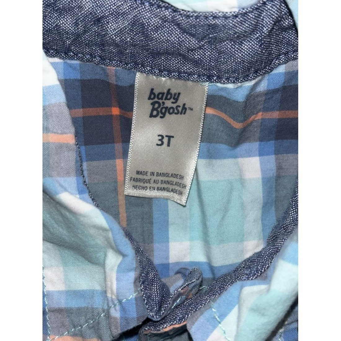 OshKosh & Carter's Boy Plaid Shirts Lot 5 Pcs 3T, photo 11 of 20