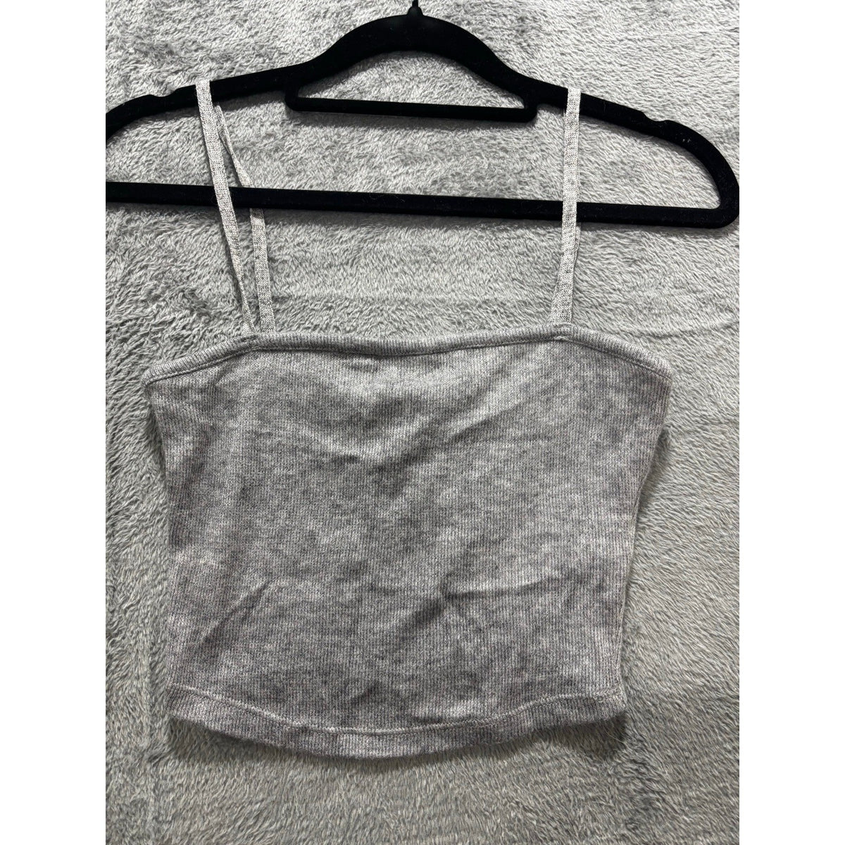 Zara Womens S Bundle 3pc Ribbed Tank Crop Top Gray Red