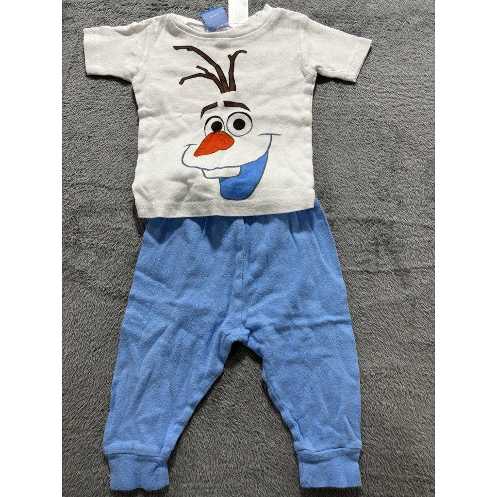 Disney Carter's Baby 12M 4 Set Bundle Frozen Olaf Pajamas Polar Bear Santa