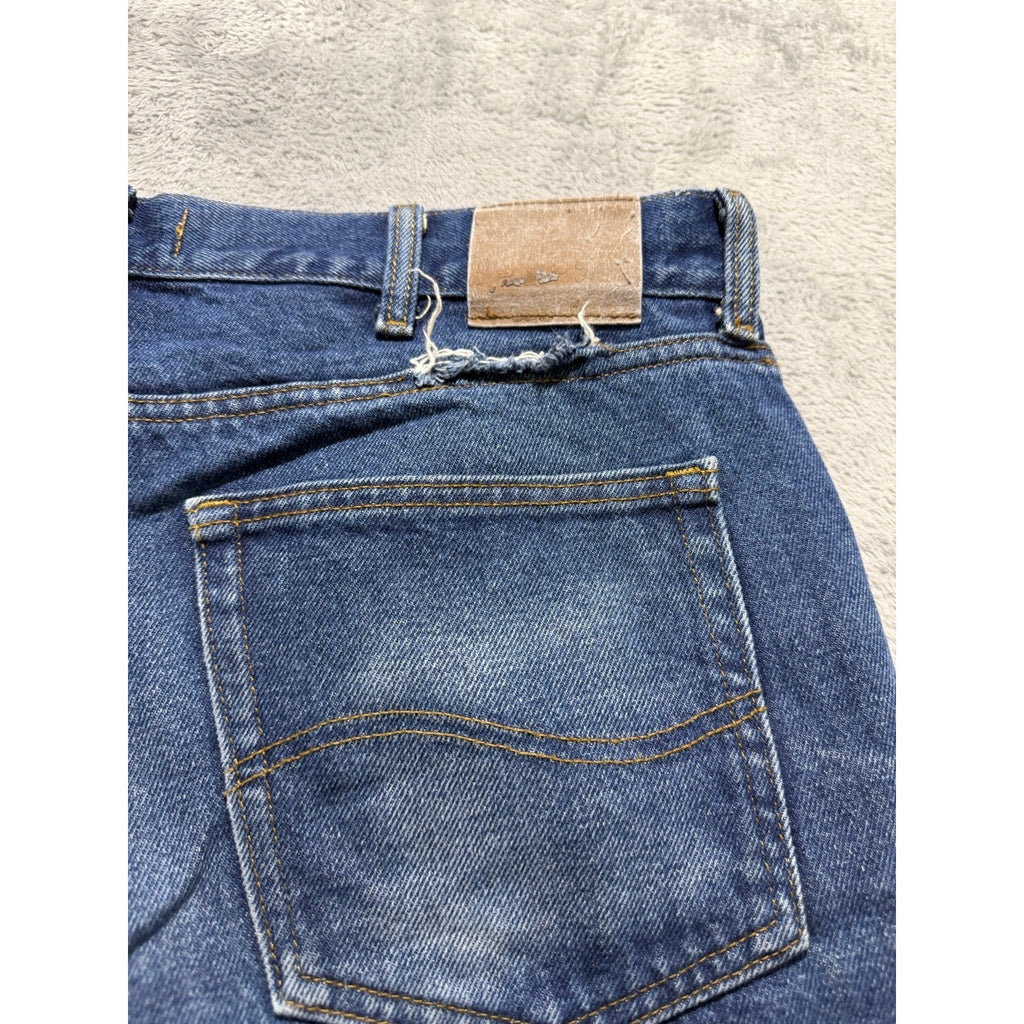 Lee 38x29 Blue Regular Fit Straight Leg Jeans Mens Denim Casual Vintage