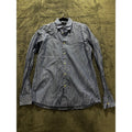 Hugo Boss Mens 15 1/2 34/35 Blue Stripe Long Sleeve Button Up Dress Shirt