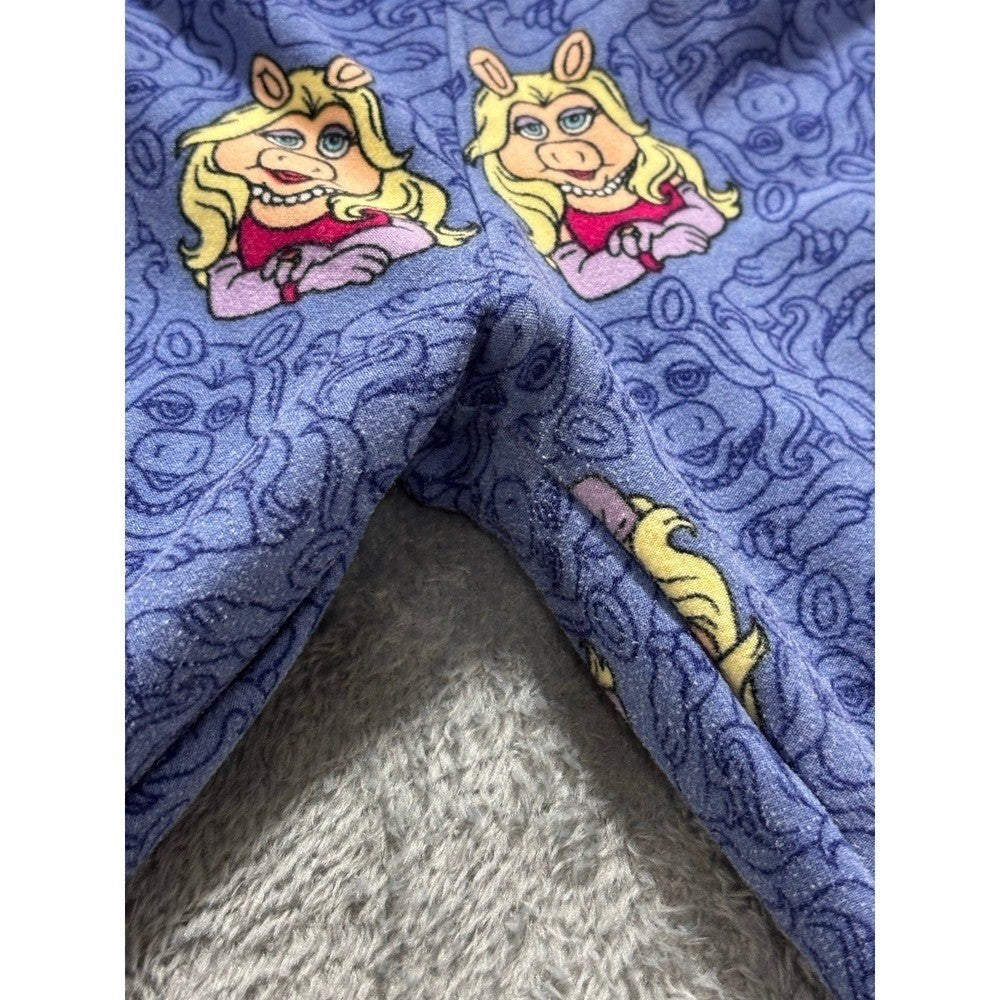 LuLaRoe Womens OS Purple Miss Piggy Muppets Leggings Casual Vintage Style