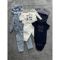 Carter's Baby Boy 3M 7 Piece Bundle Hoodie Tee Pants Bodysuits Blue Navy
