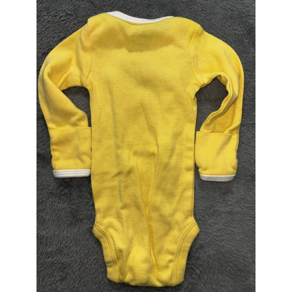 baby B'gosh Baby NB 5 Piece Bundle Hoodie Pants Bodysuits Yellow Gray