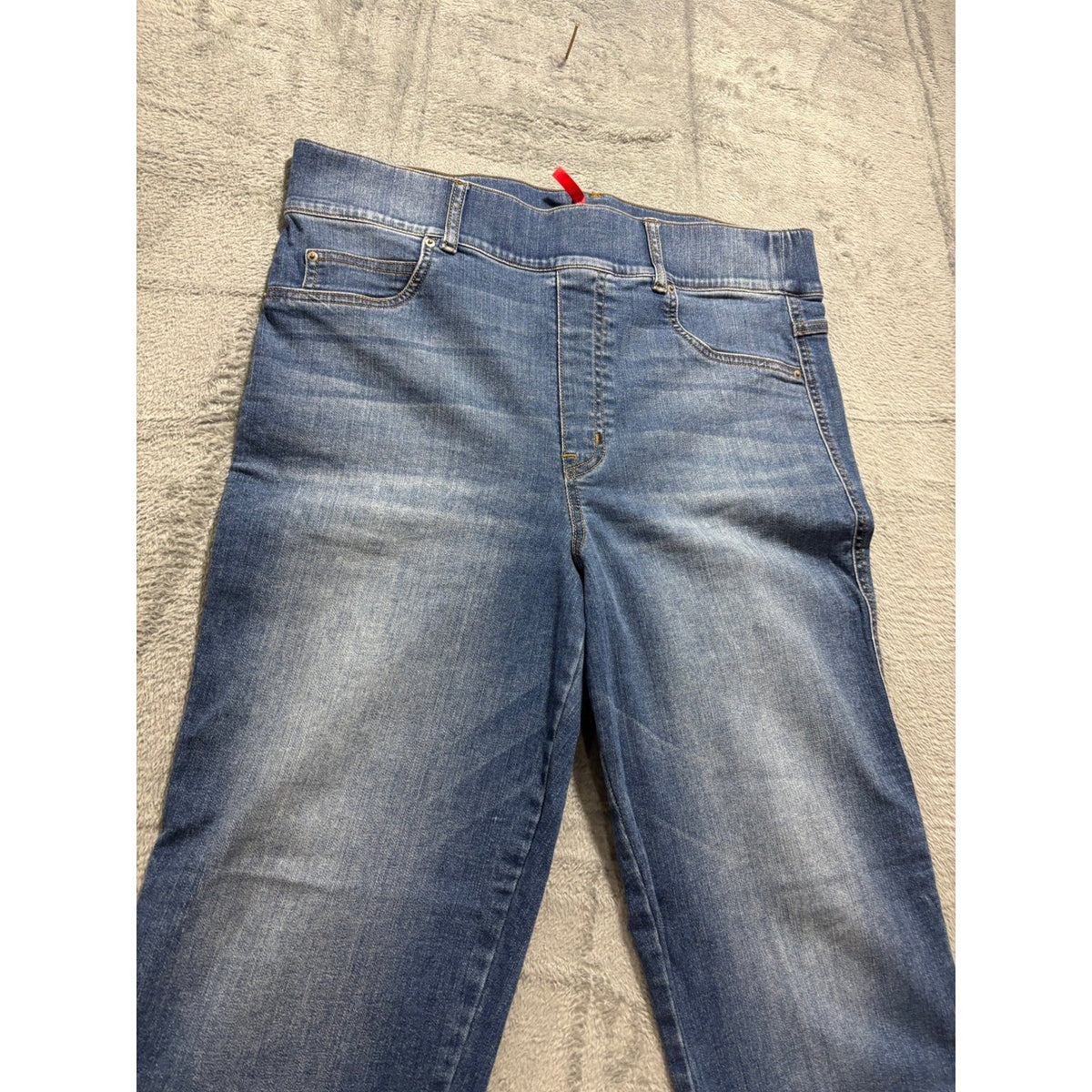 Spanx Women's Blue Straight Leg Jeans Plus 1X/1XT, photo 9 of 10