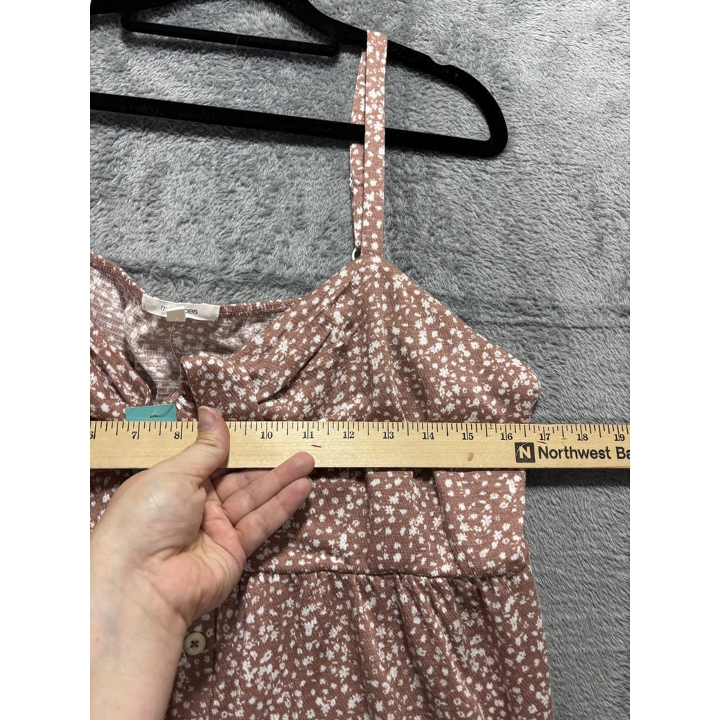 maurices Womens XXL NWT Brown Floral Tie Front Cami Top Casual