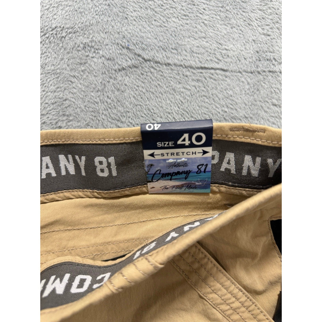 Company 81 40 Tan Stretch Cargo Shorts Mens NWT Casual Outdoor Summer