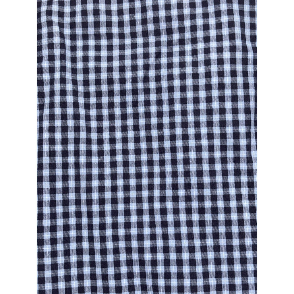 Brooks Brothers Mens L Navy Light Blue Gingham Long Sleeve Button Down Shirt