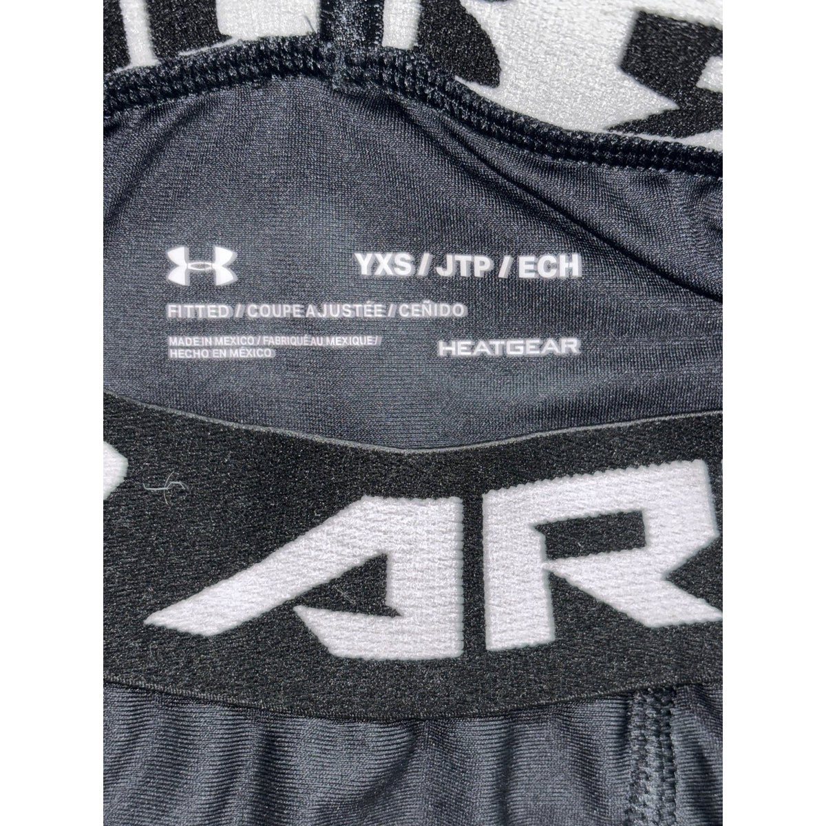 Under Armour Youth XS S 6 Pc Black Gray Athletic Bundle Tops Shorts Leggings
