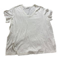 Universal Thread 2X White Womens V-Neck Short Sleeve T-Shirt Casual Minimalist