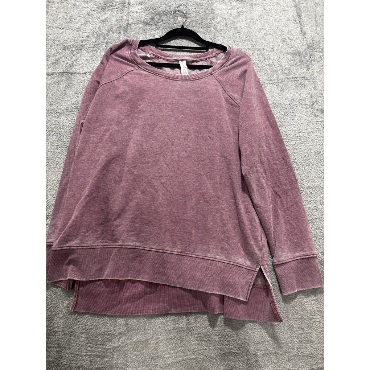Balance Collection Womens XL Mauve Crewneck Sweatshirt Raglan Casual Athleisure