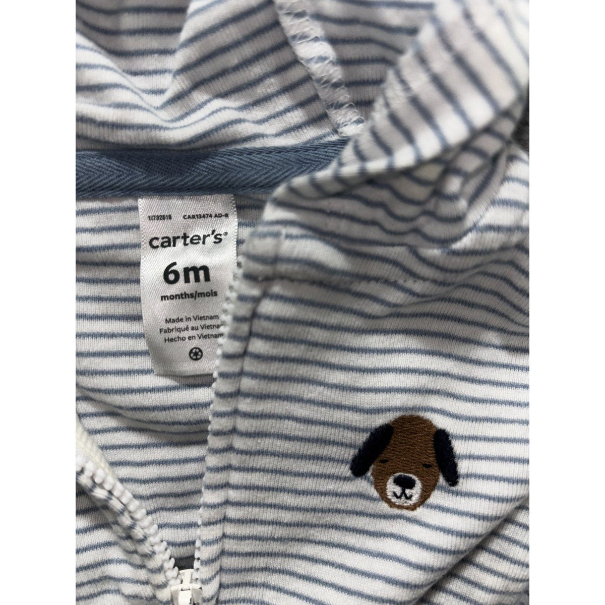 Carter's Baby Boy 6M 6 Piece Bundle Sleeper Hoodie Romper Shorts Tee Pants