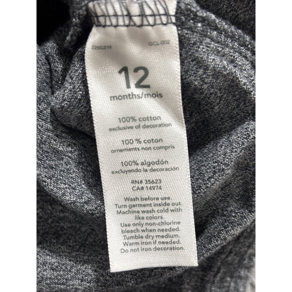 Baby B'gosh Baby Boy 12M 4 Piece Bundle Henley Joggers Hoodie Maroon Gray