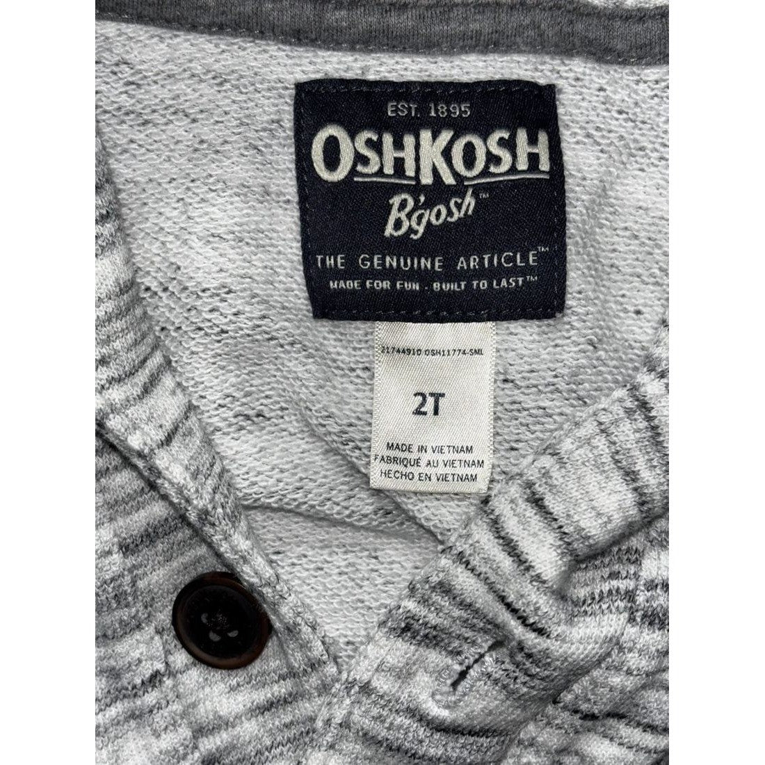 OshKosh & Boys Rock Boy Cardigan Vest Lot 3 Pc 2T, photo 3 of 13