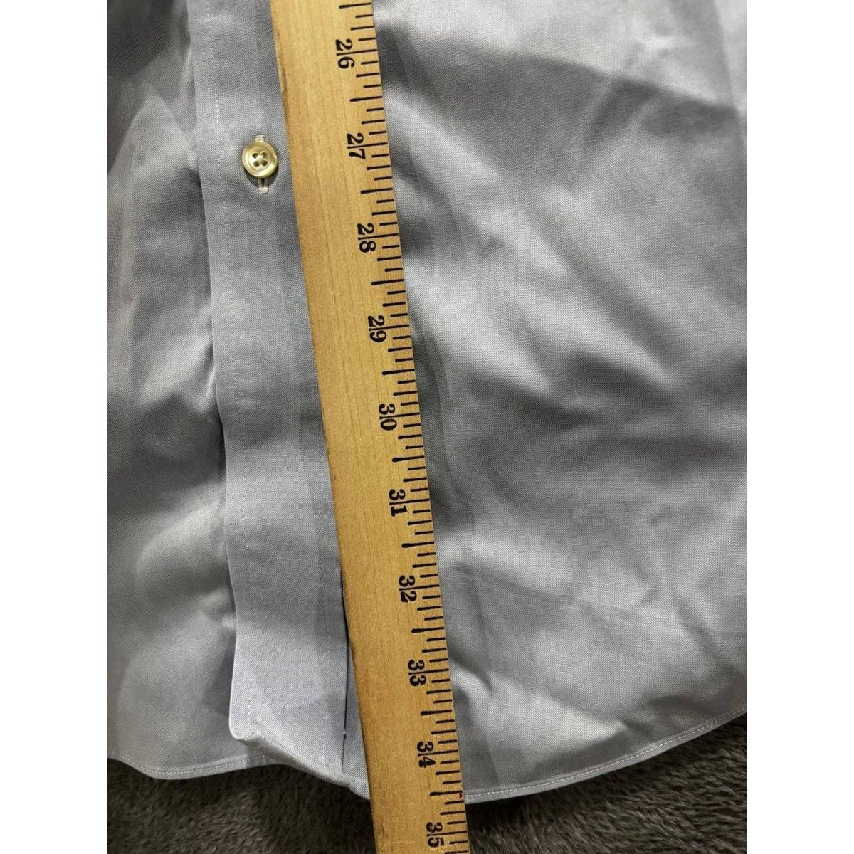 Brooks Brothers Mens 17 1/2-37 Light Blue Long Sleeve Button Up Dress Shirt