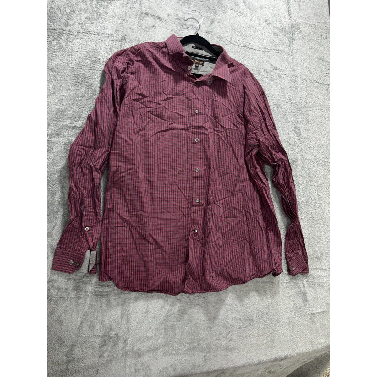 Ben Sherman Men's Burgundy Check Shirt 17.5 34/35, photo 3 of 10