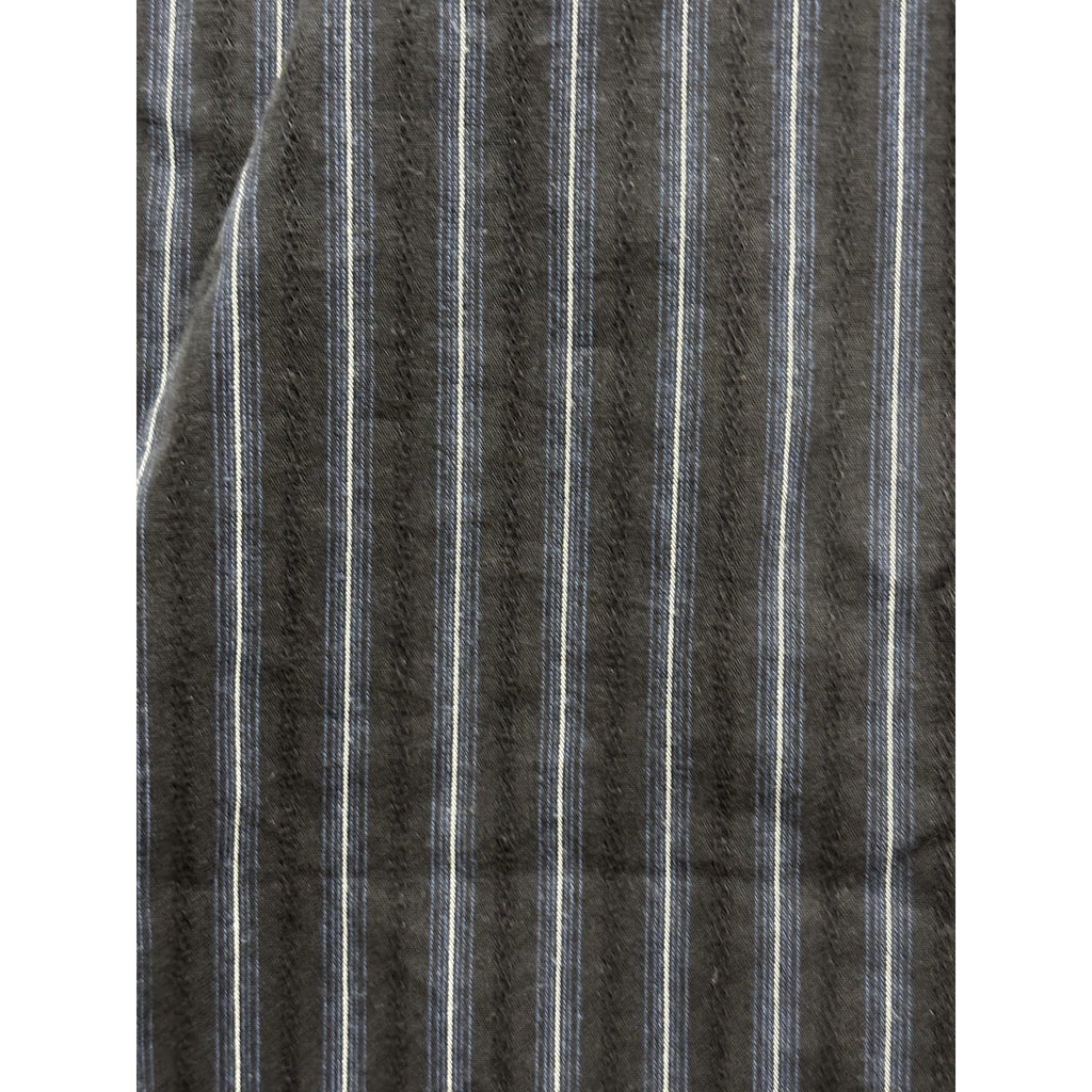 American Eagle Men's Black Pinstripe Shirt Size XL, photo 5 of 9