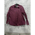 Ben Sherman Men's Burgundy Check Shirt 17.5 34/35
