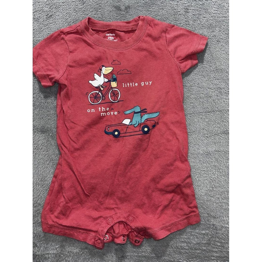 Carter's Baby Boy Bodysuits & Romper Lot 6 Pcs 24M, photo 13 of 23