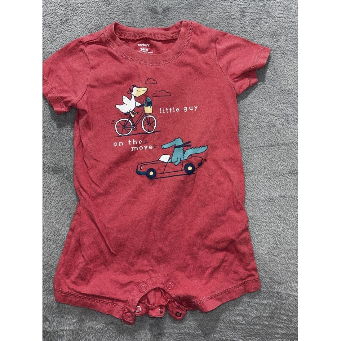 Carter's Baby Boy Bodysuits & Romper Lot 6 Pcs 24M, photo 13 of 23