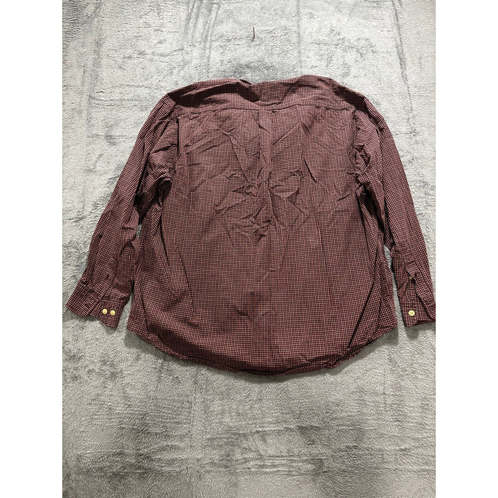 American Eagle Women's Burgundy Check Shirt Size XL, photo 4 of 11