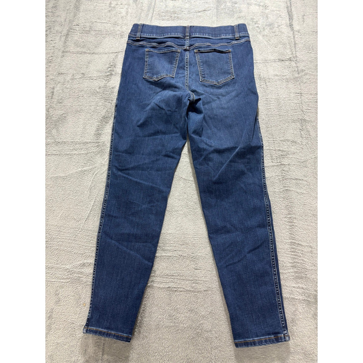 Spanx Womens 1XT Blue Denim Slim Pull On Jeans Casual Minimalist Athleisure