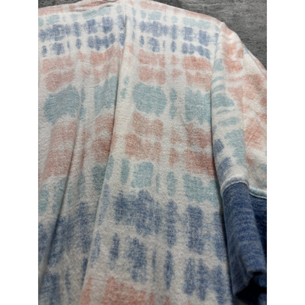 LuLaRoe Womens L Tie Dye Open Front Cardigan Casual Boho