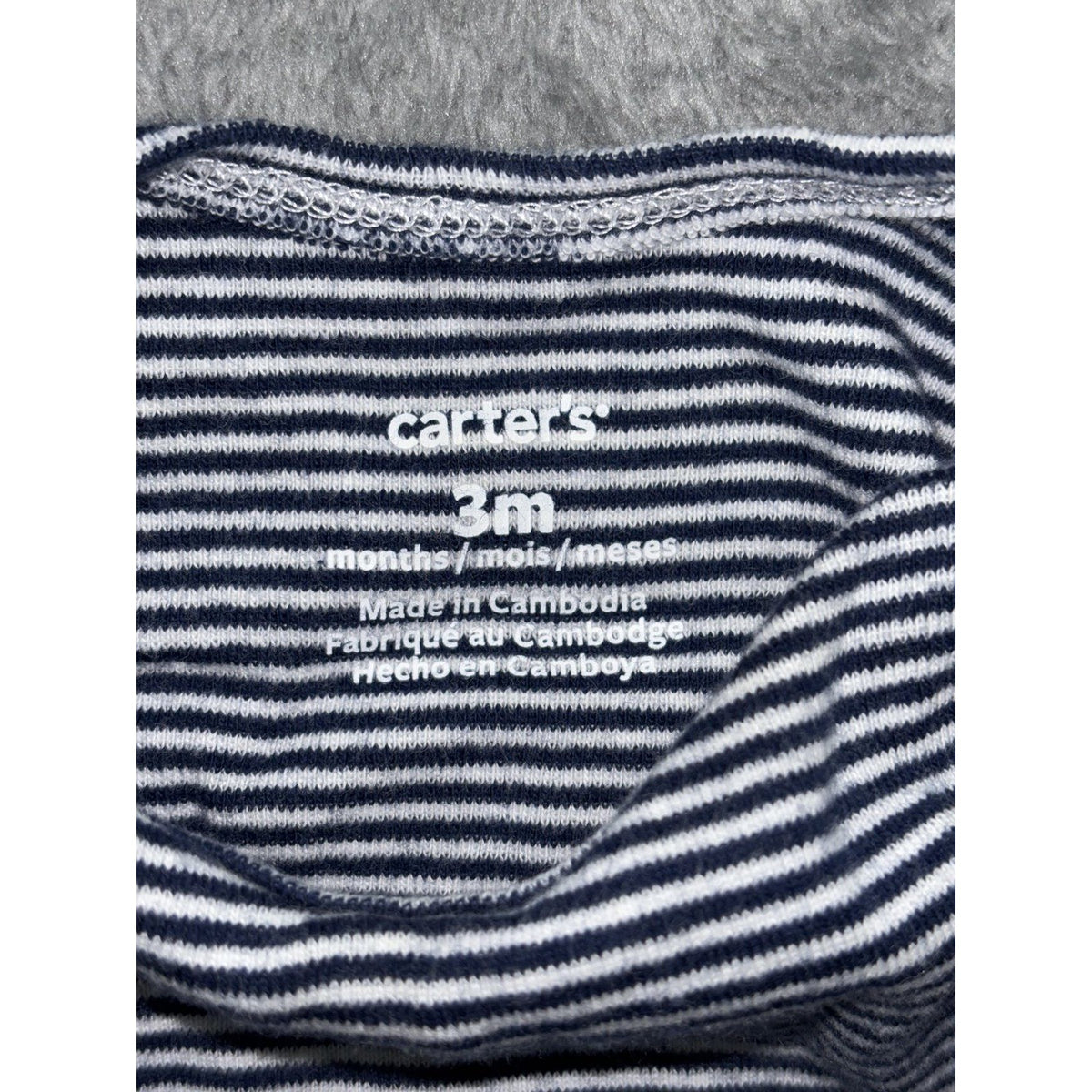 Carter's Baby Boy 3M 7 Piece Bundle Hoodie Tee Pants Bodysuits Blue Navy