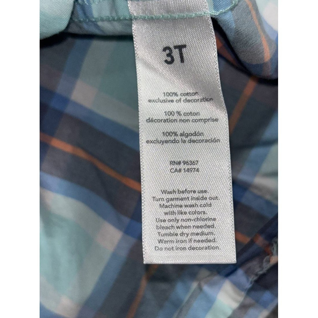 OshKosh & Carter's Boy Plaid Shirts Lot 5 Pcs 3T, photo 13 of 20