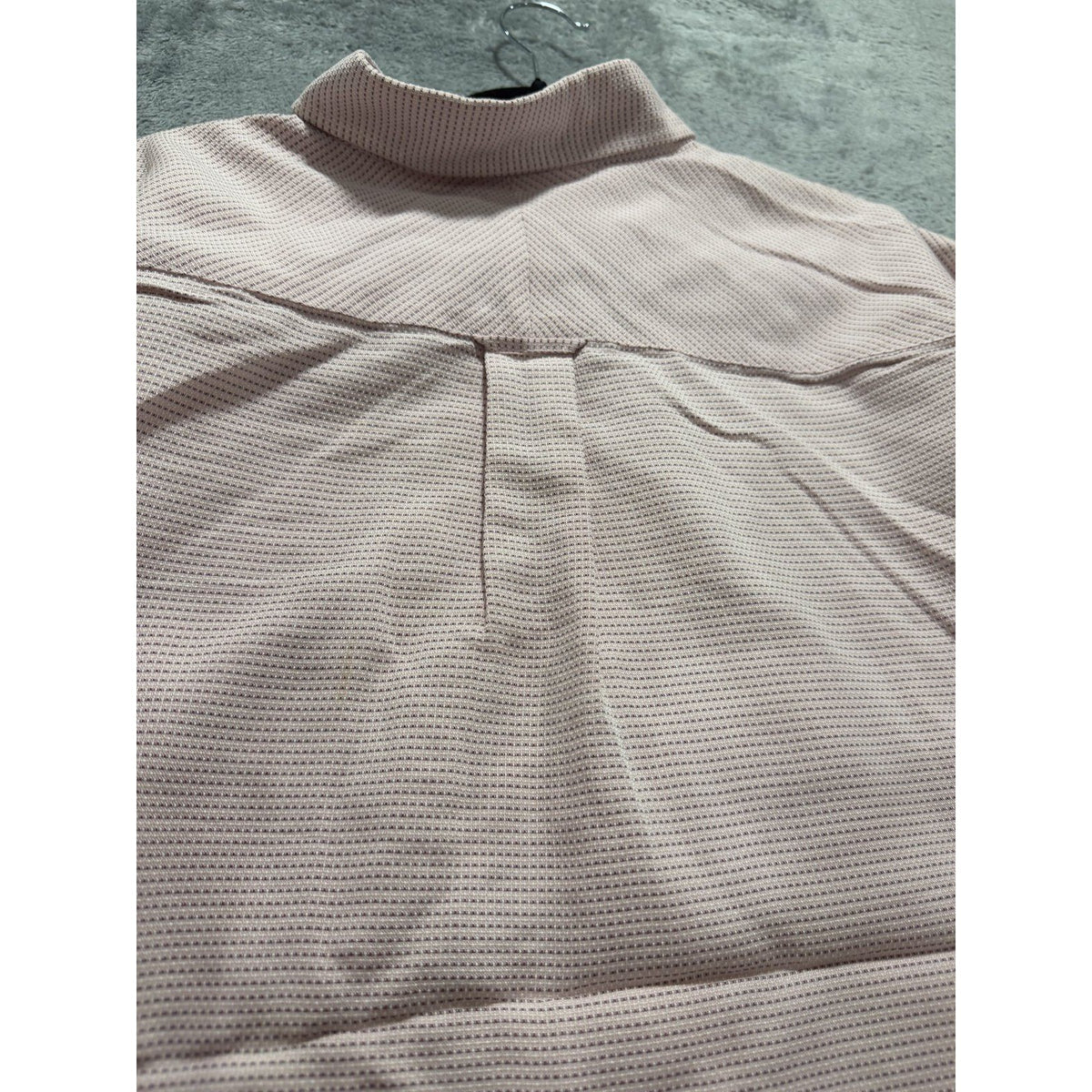 Bugatchi Uomo Mens XL Pink Textured Button Down Dress Shirt Casual