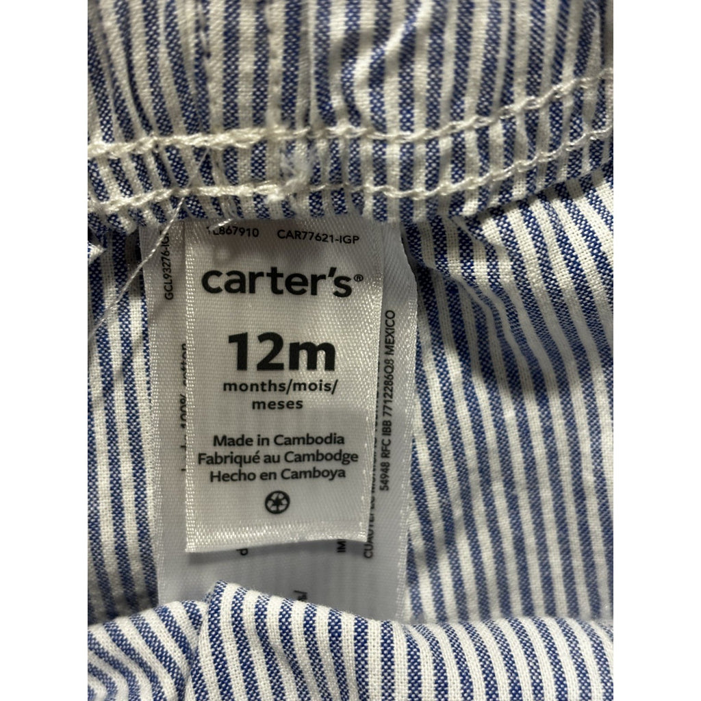 Carter's Baby 12M Blue Hooded Romper, babyGap Romper, Bodysuit and Shorts Set