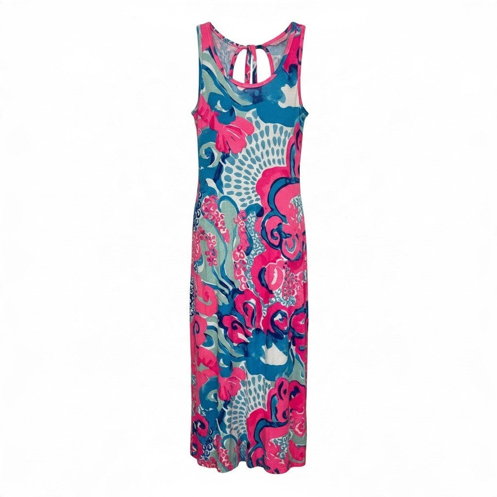 Lilly Pulitzer Women's Pink Print Maxi Dress Size XS