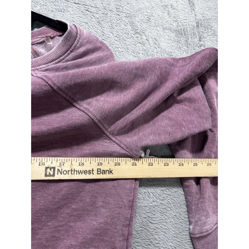 Balance Collection Womens XL Mauve Crewneck Sweatshirt Raglan Casual Athleisure