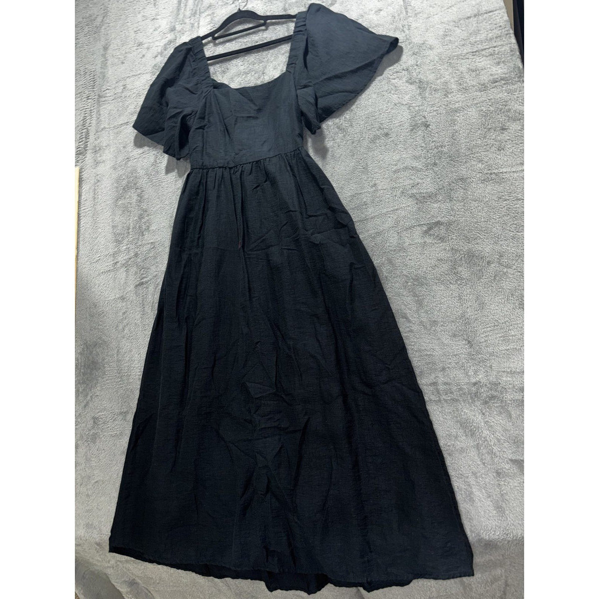 A New Day Women's Black Flutter Maxi Dress Size S, photo 2 of 13