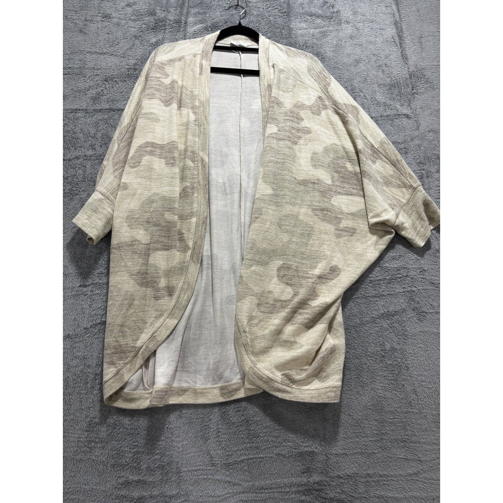 LuLaRoe Womens L Camo Open Front Cardigan Casual Cozy