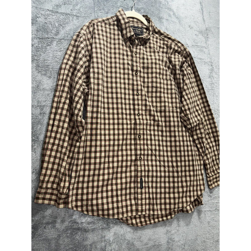 Abercrombie & Fitch Men's Brown Check Shirt Size XL, photo 3 of 8