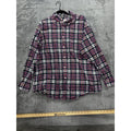 Brooks Brothers Men's Pink Navy Plaid Shirt Size L