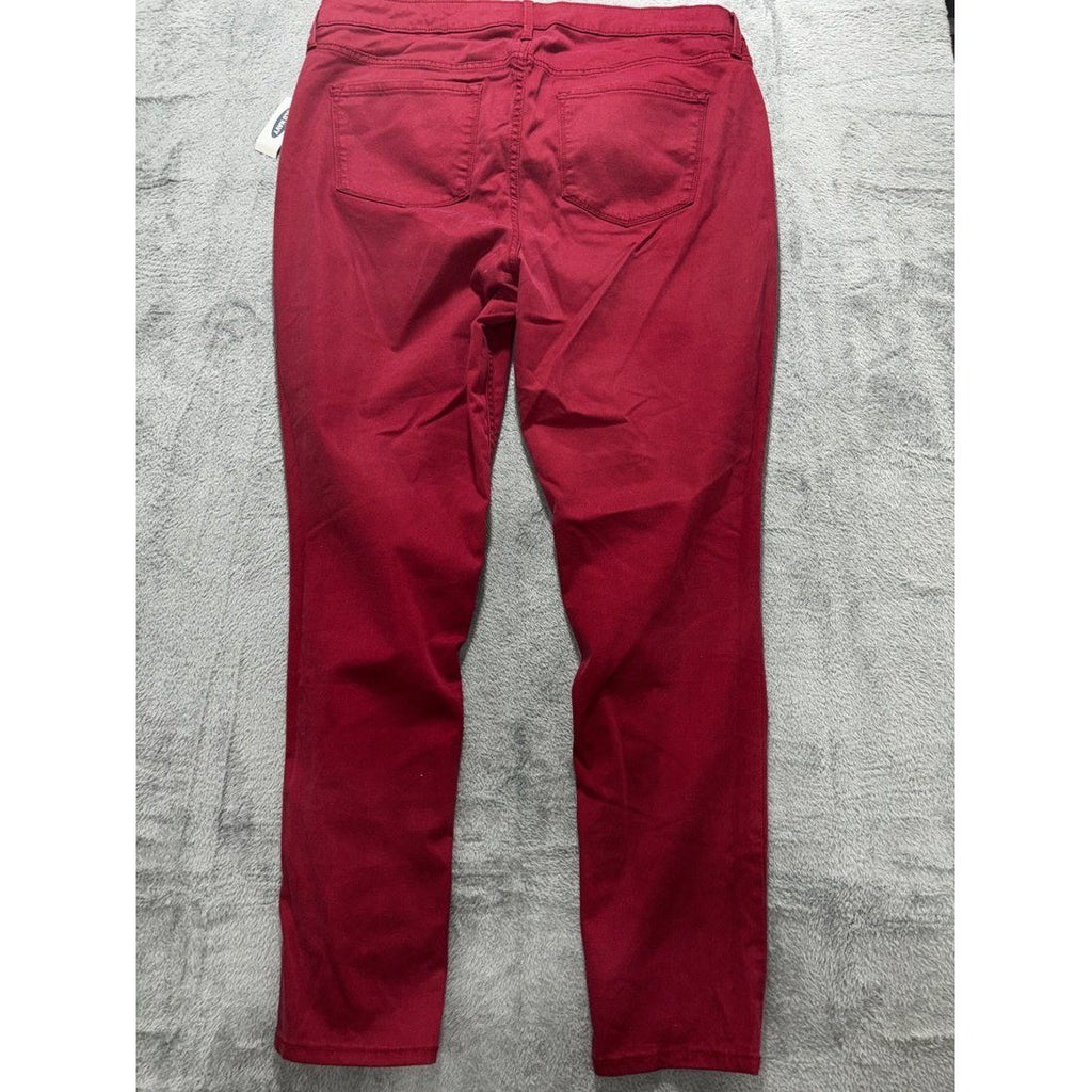 Old Navy Women's Burgundy Super Skinny Jeans Size 16, photo 10 of 11