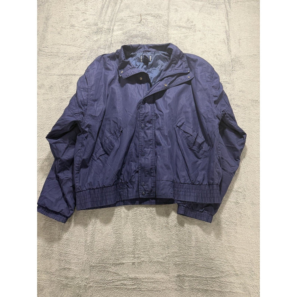 PGA Tour Mens L Navy Blue Windbreaker Jacket Golf Casual