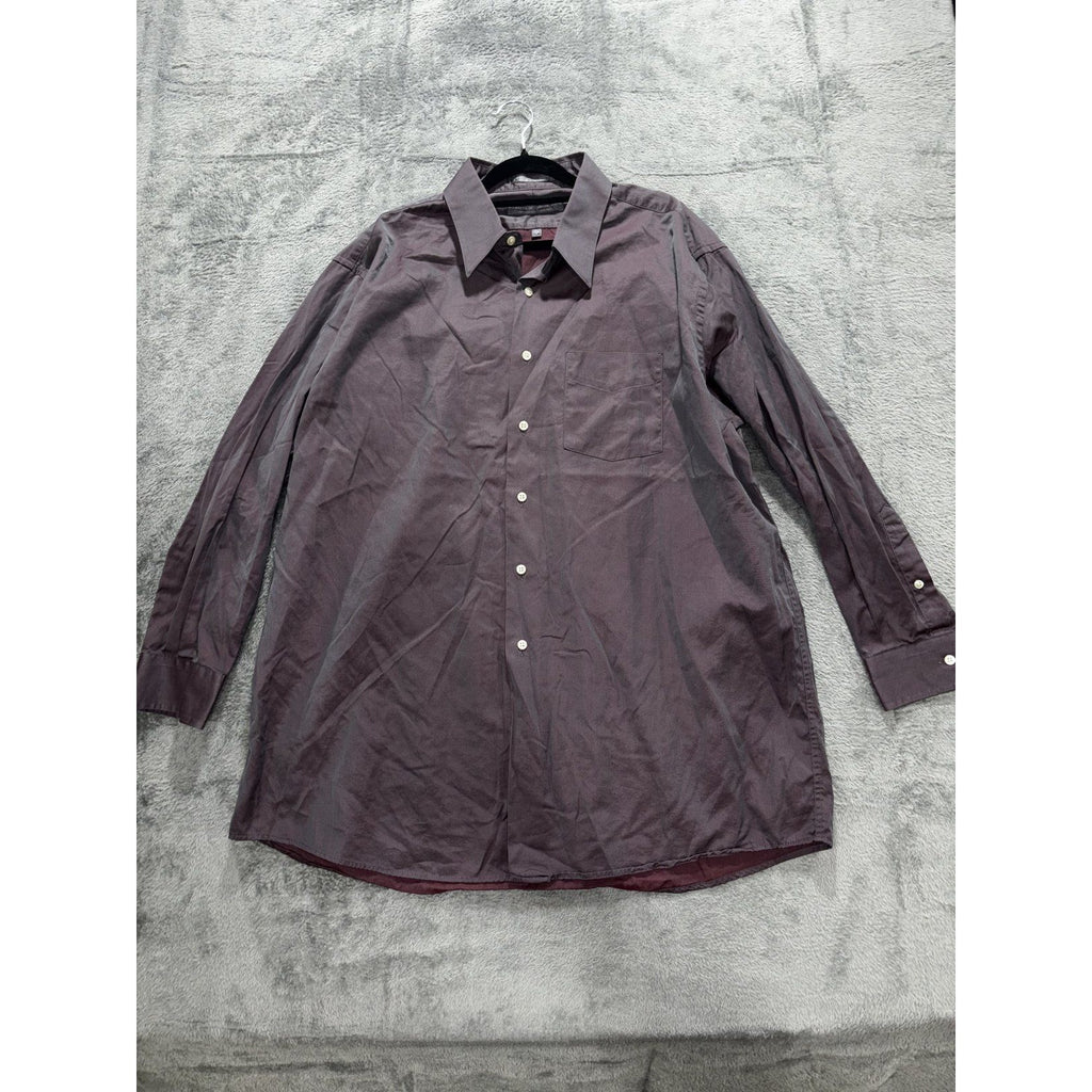 Forsyth of Canada Men's Plum Dress Shirt 17 1/2 R