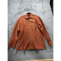 Bugatchi Men's Rust Orange Dress Shirt Size L