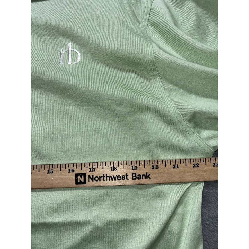 Robert Bryan Men's Light Green Polo Shirt Size L, photo 4 of 8