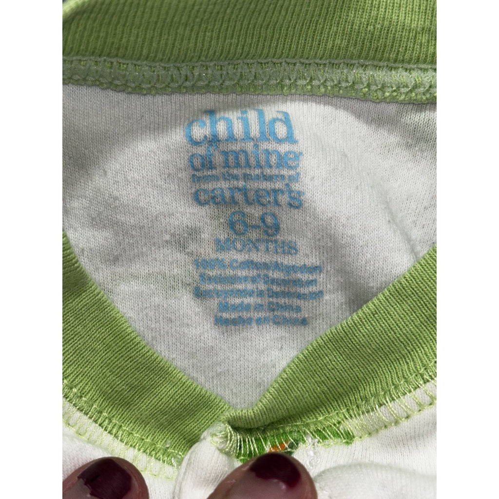 Gerber Baby Boy 3-9M 6 Piece Bundle Sleeper Bodysuits Green Blue Navy