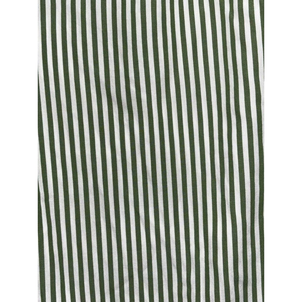 Brooks Brothers Mens M Green White Striped Long Sleeve Button Down Shirt Preppy
