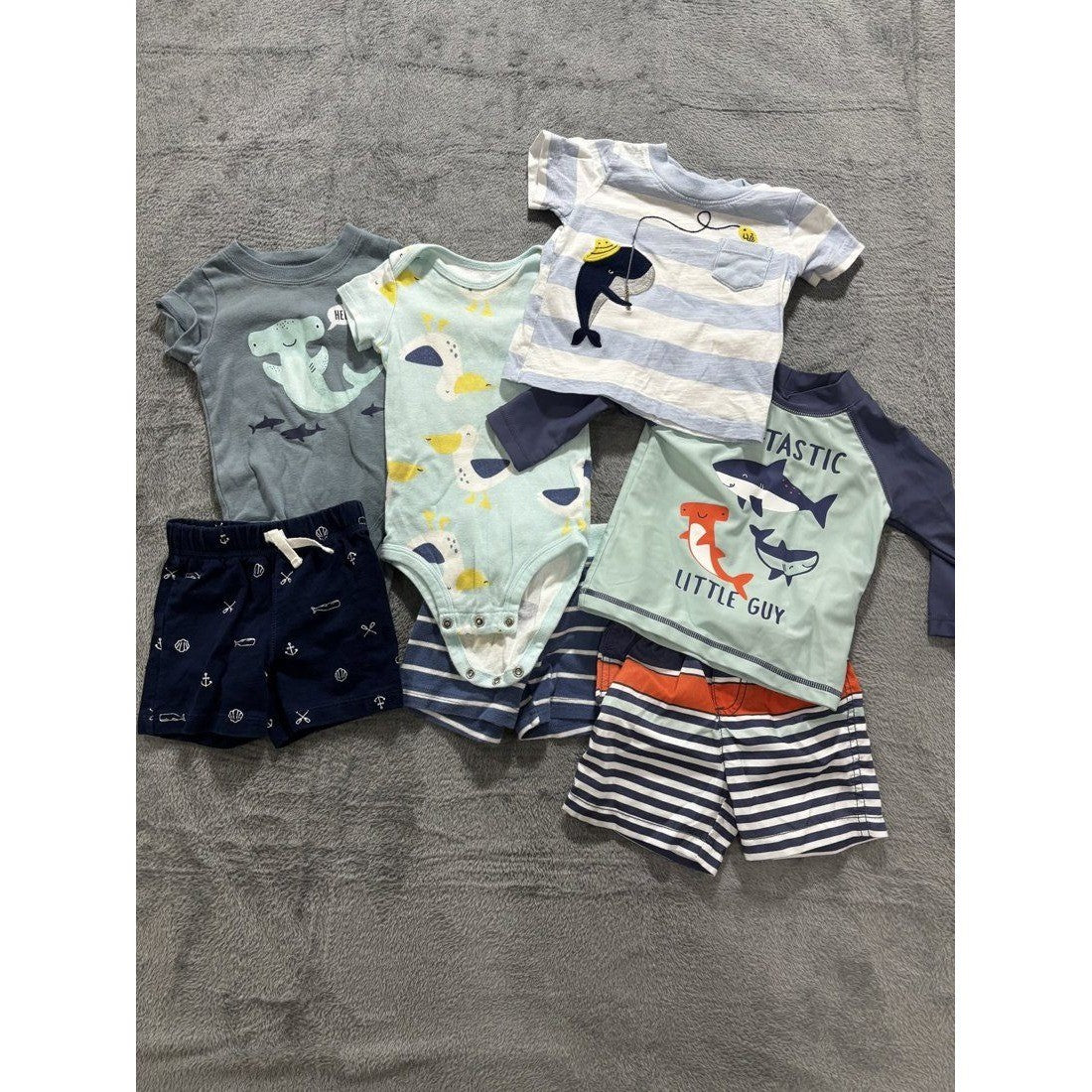 Carter's Baby Boy Swim and Summer Lot 7 Pcs 9M