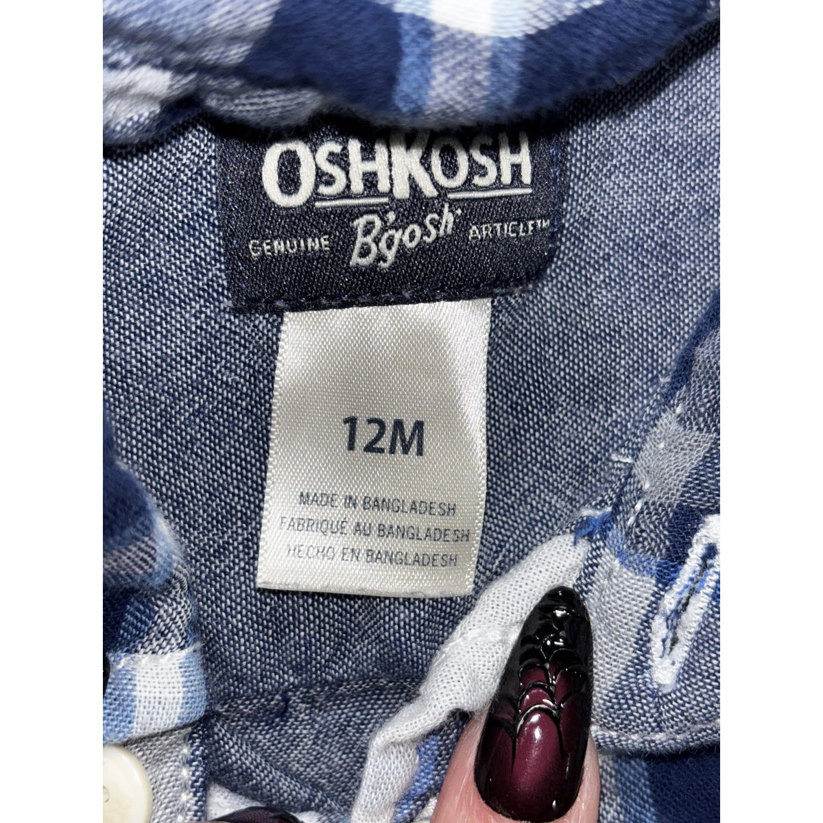 Truly Scrumptious OshKosh Baby 12M 5 Piece Bundle Jacket Shirt Pants Plaid
